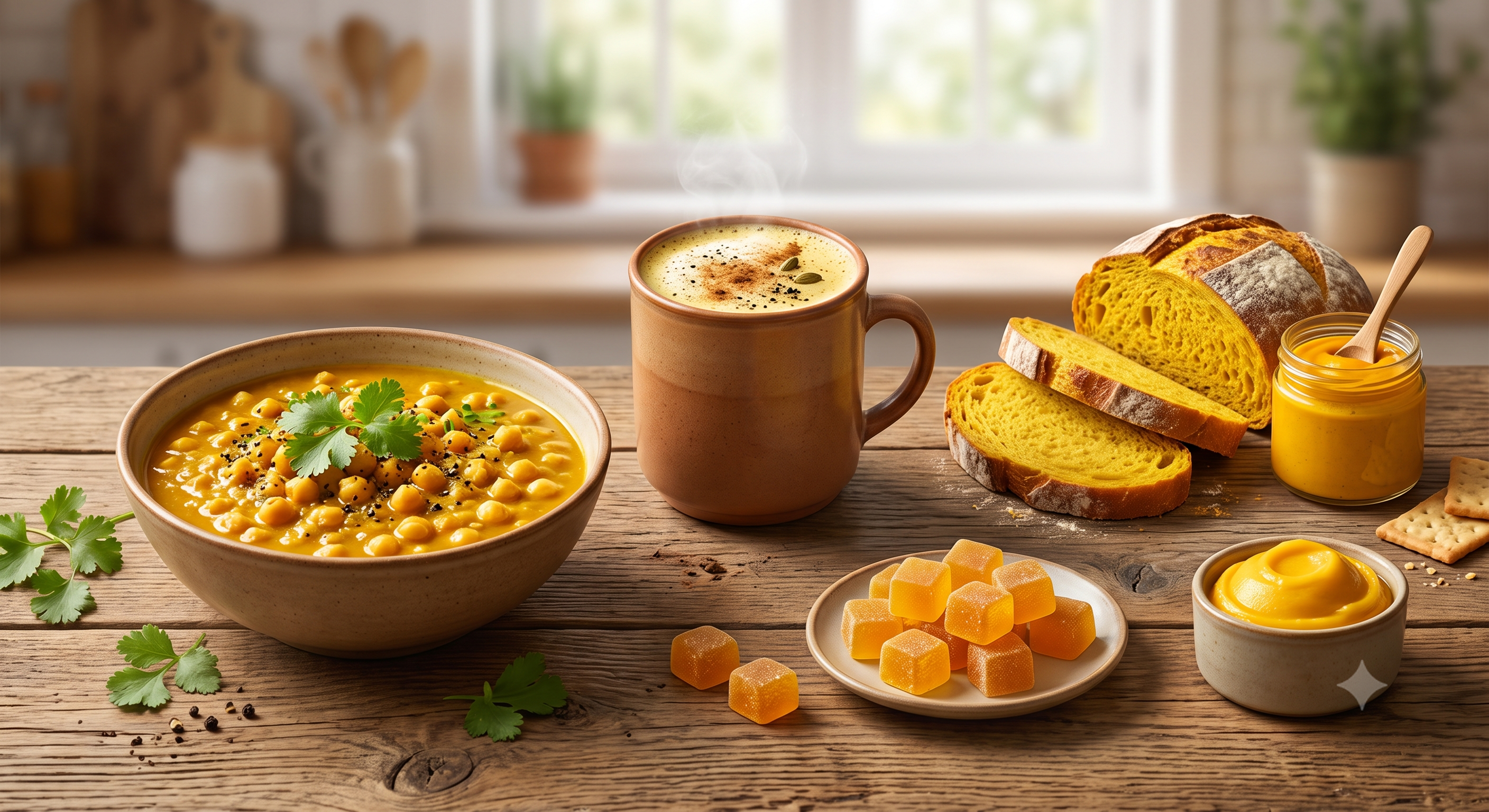 Turmeric Extract (Curcuma longa) plant Avena sativa